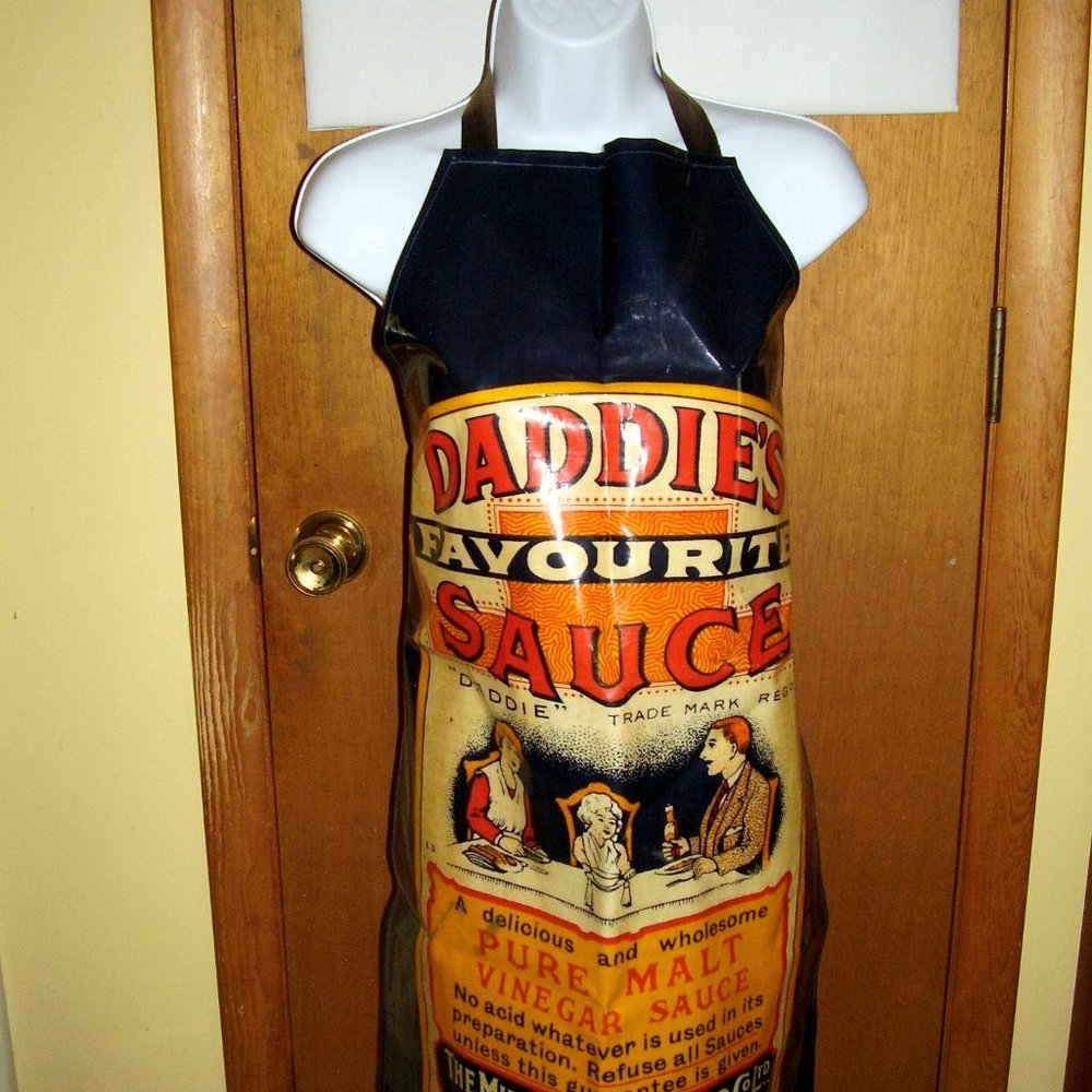 DADDIE'S FAVOURITE MALT VINEGAR SAUCE Vinyl Apron